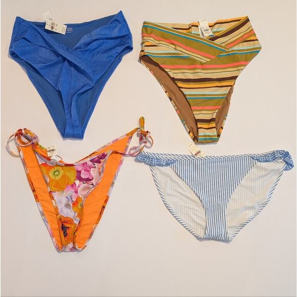 NWT Lot Of 8 Aerie Bikini Separates Tops & Bottoms Mismatched Sets Size L Large - Picture 2 of 3